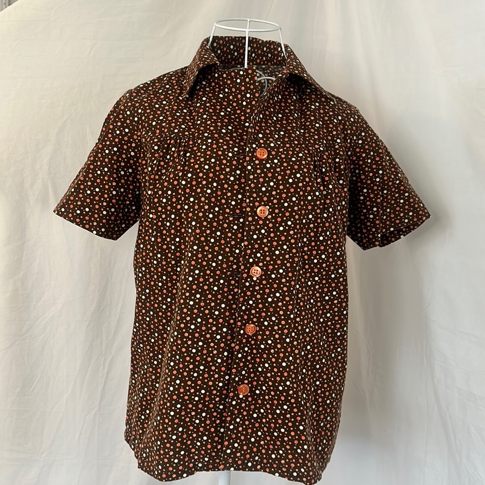 Vintage 1970s Handmade Button Up Short Sleeve | No brand | Women Size XS